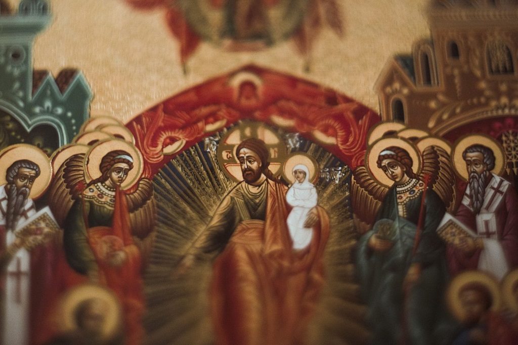 Фрагмент иконы Успения Пресвятой Богородицы