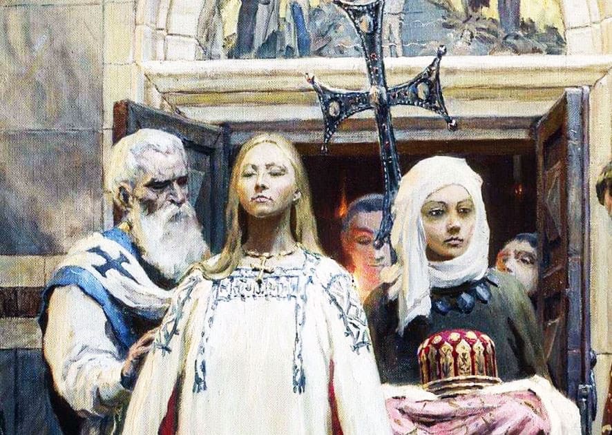 Святая Ольга и двери храма, открытые для нас